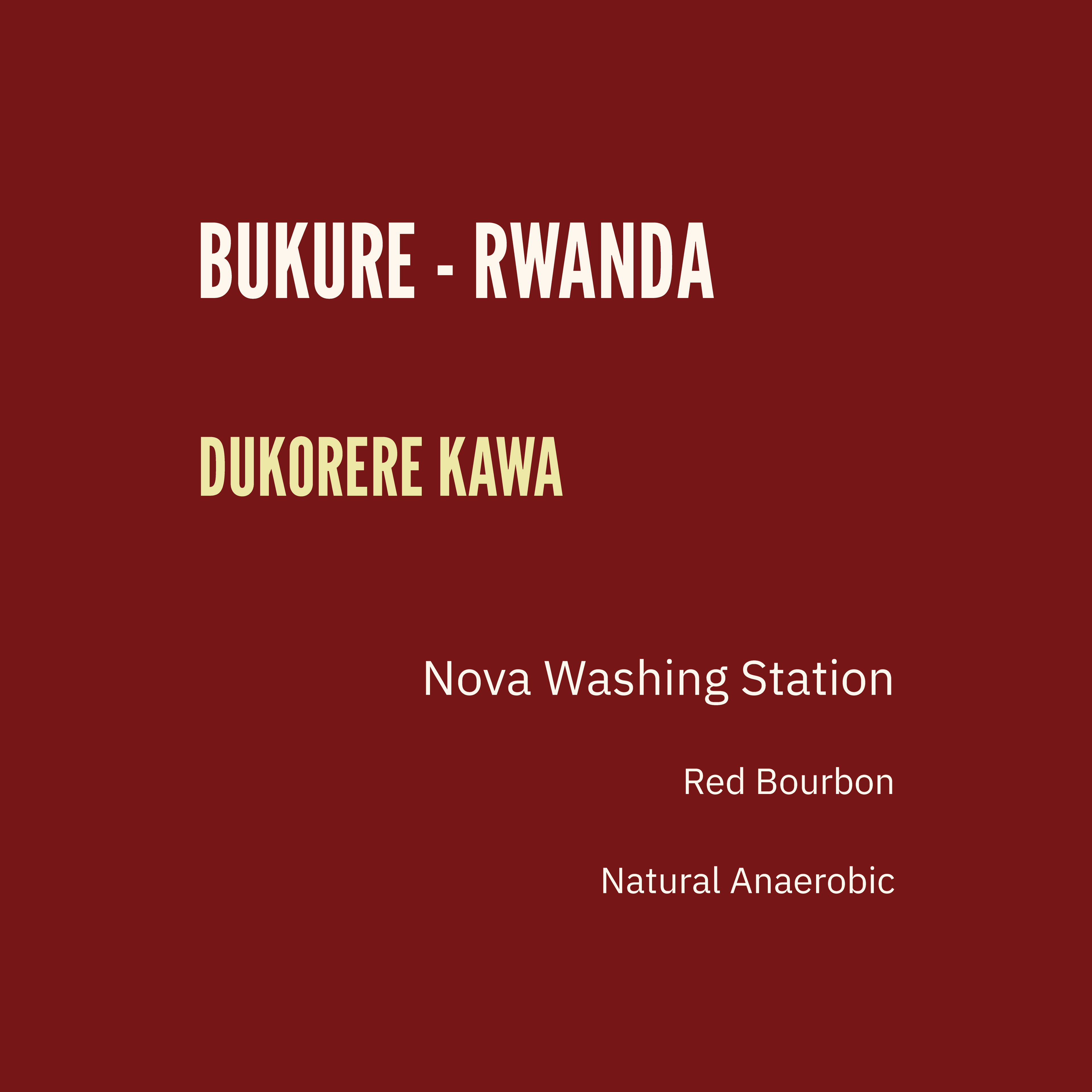 Dukorere Kawa - Natural Anaerobic
